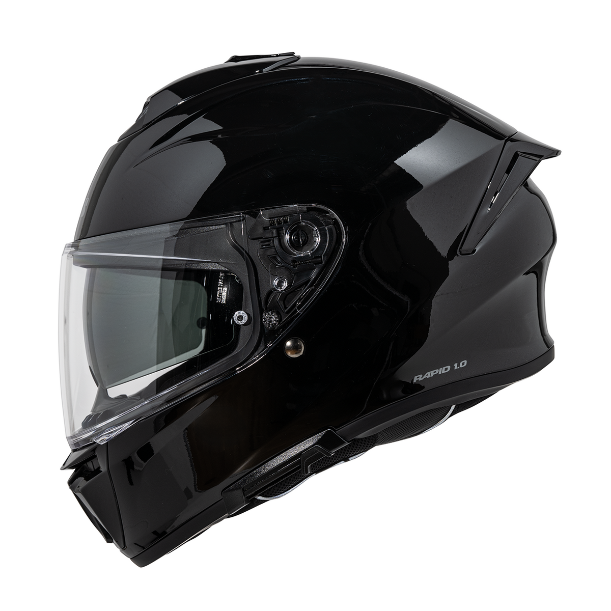 Rapid 1.0 Glossy Integralhelm - czarny