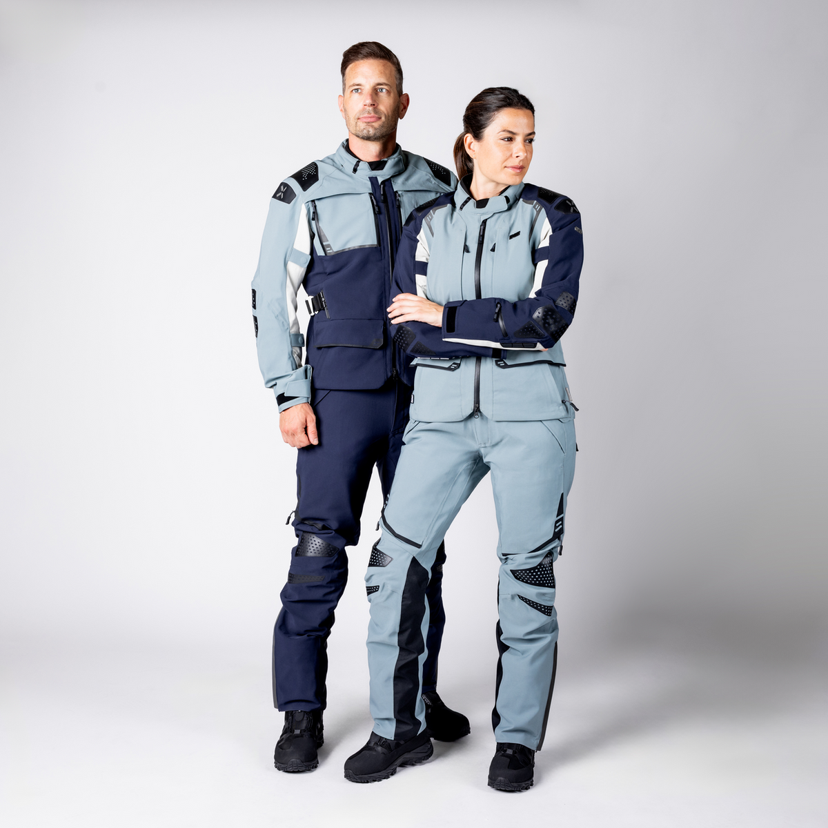 iXS-Tourster-STX 2.0 Laminatjacke - dunkelblau-blau grau-cool grau-38