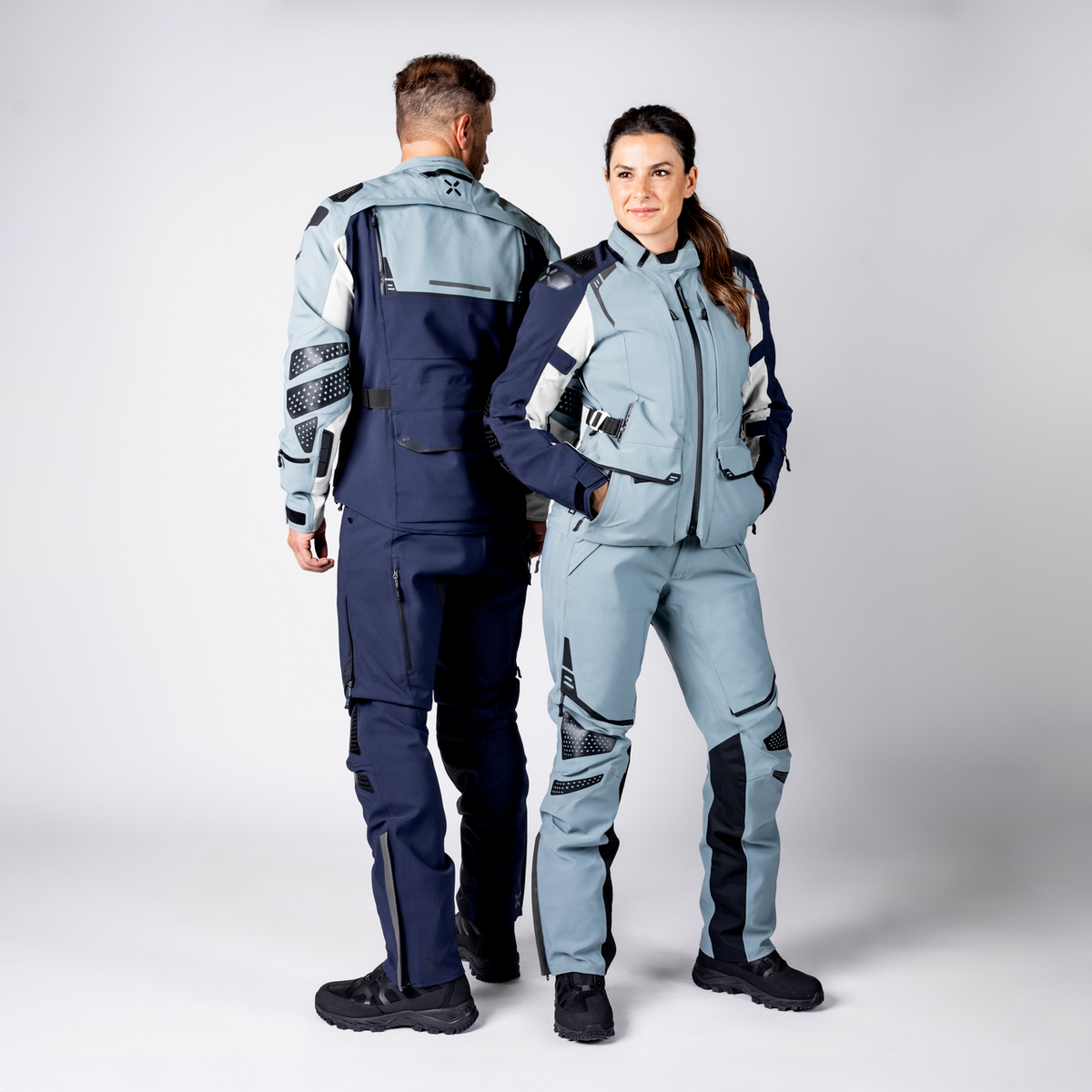 iXS-Tourster-STX 2.0 Laminatjacke - dunkelblau-blau grau-cool grau-40