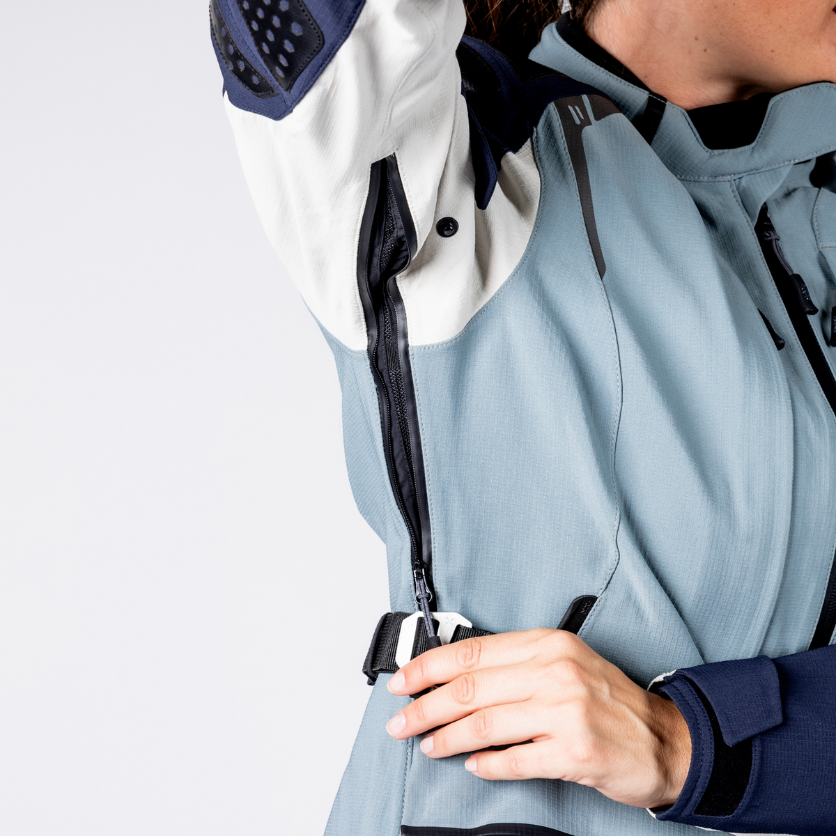 Tourster-STX 2.0 WMS Laminatjacke - dunkelblau-blau grau-cool grau iXS
