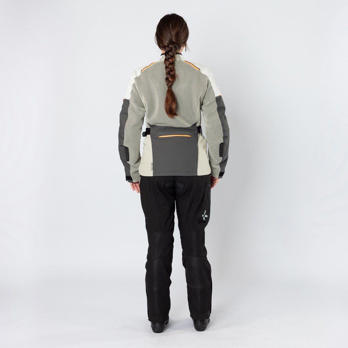 Damen Tourster-BigAir 1.0 Jacke dunkelgrau-steingrau-orange
