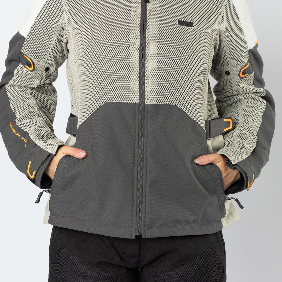 Damen Tourster-BigAir 1.0 Jacke dunkelgrau-steingrau-orange