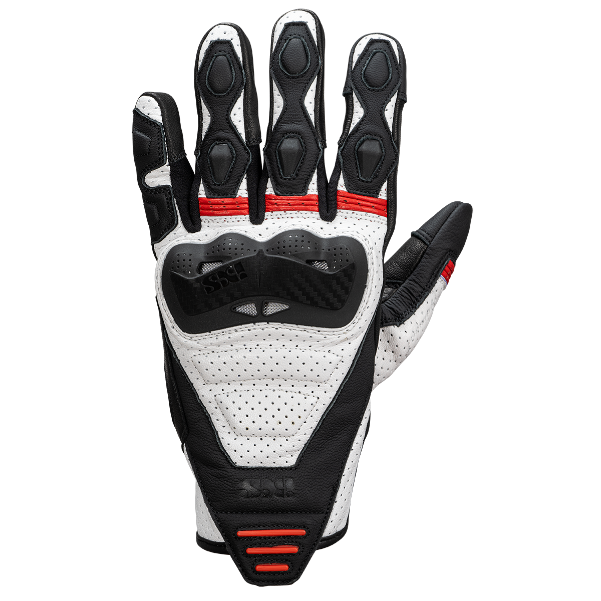Rapid 1.0 Lederhandschuhe schwarz-weiss-rot