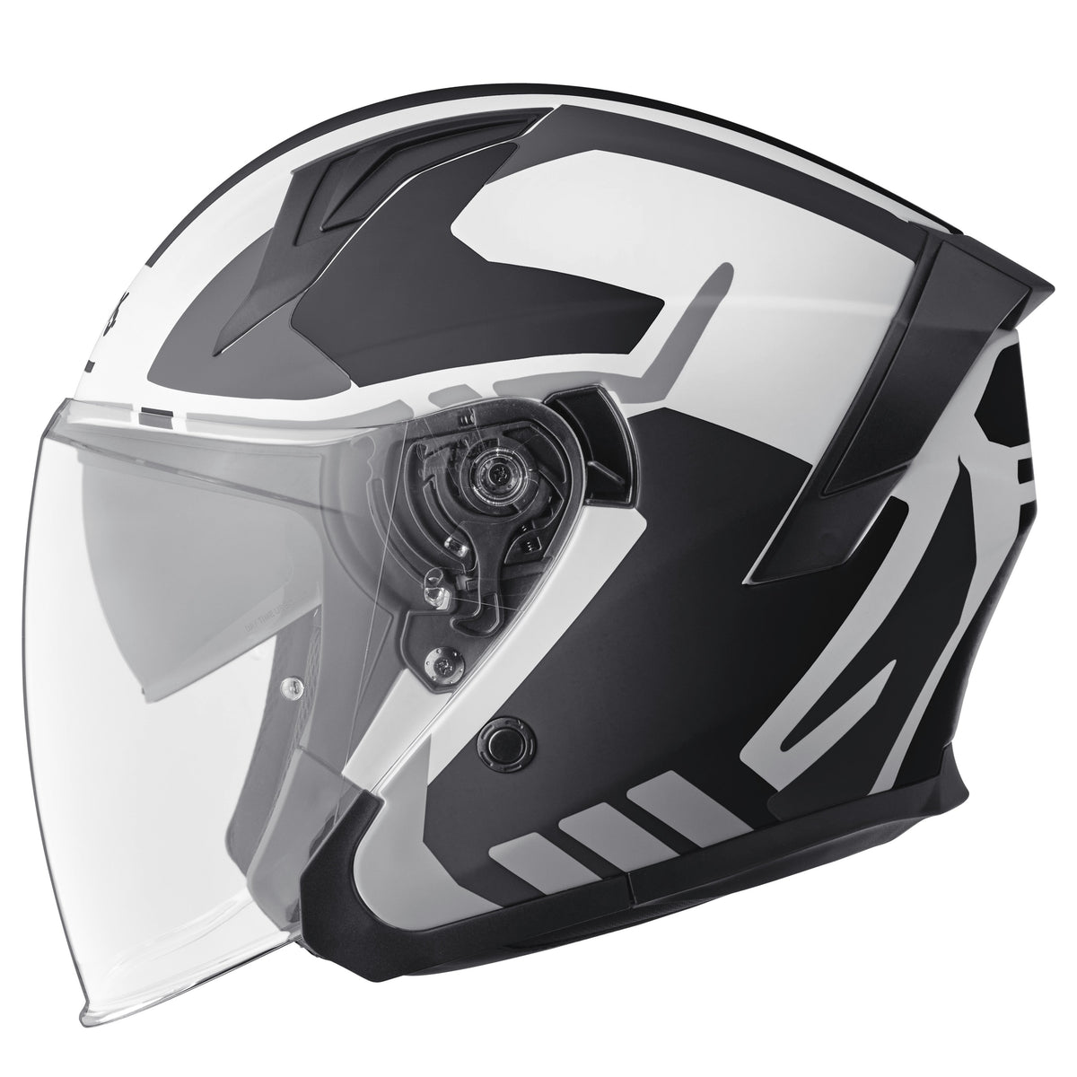 Jethelm Vectus Graphic matt-schwarz-weiss