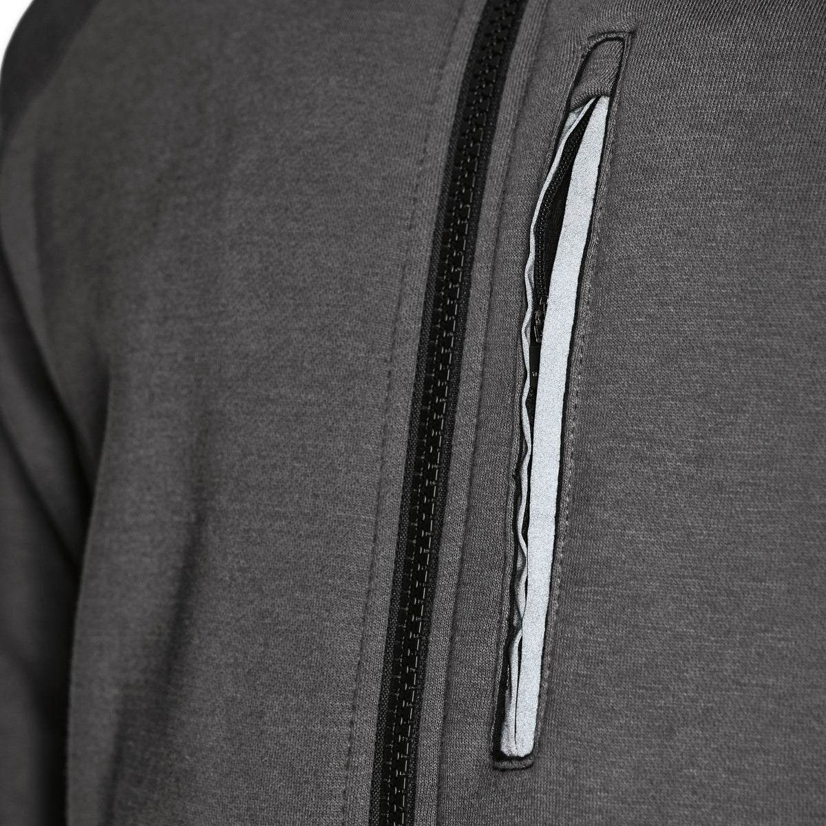 Hoodie Aras Zip grau