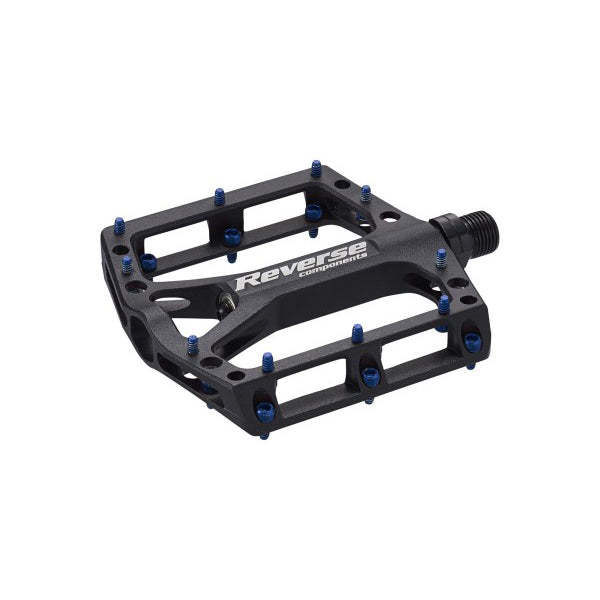Black ONE platform pedal - pins blue