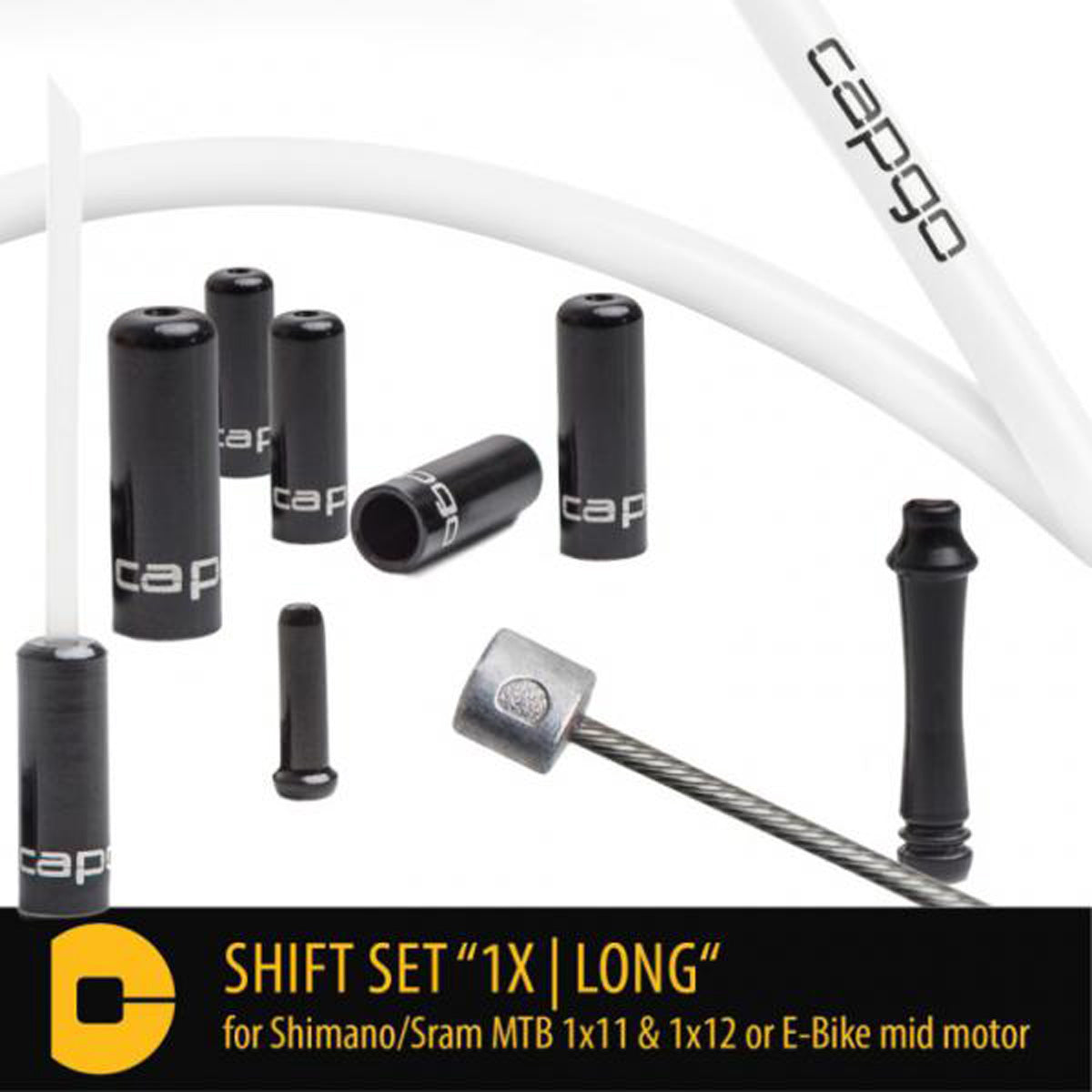 Schaltset für Shimano/Sram MTB 1x11/1x12 oder E-Bike-Mittelmotor - Weiß
