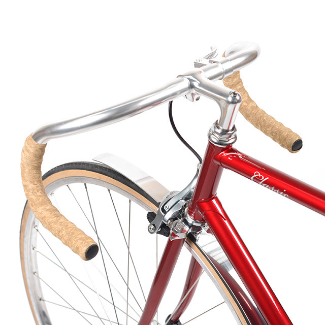 Classic Alloy Mudguard Set - Front + Rear - silver polished