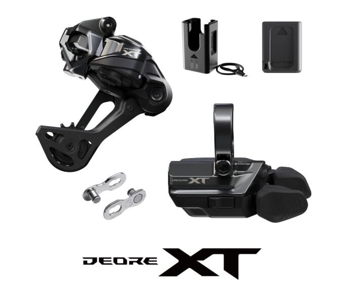 DEORE XT Di2 M8250 Shifting Upgrade Kit, Shift Lever Clamp, Cage Length Long - 12-speed