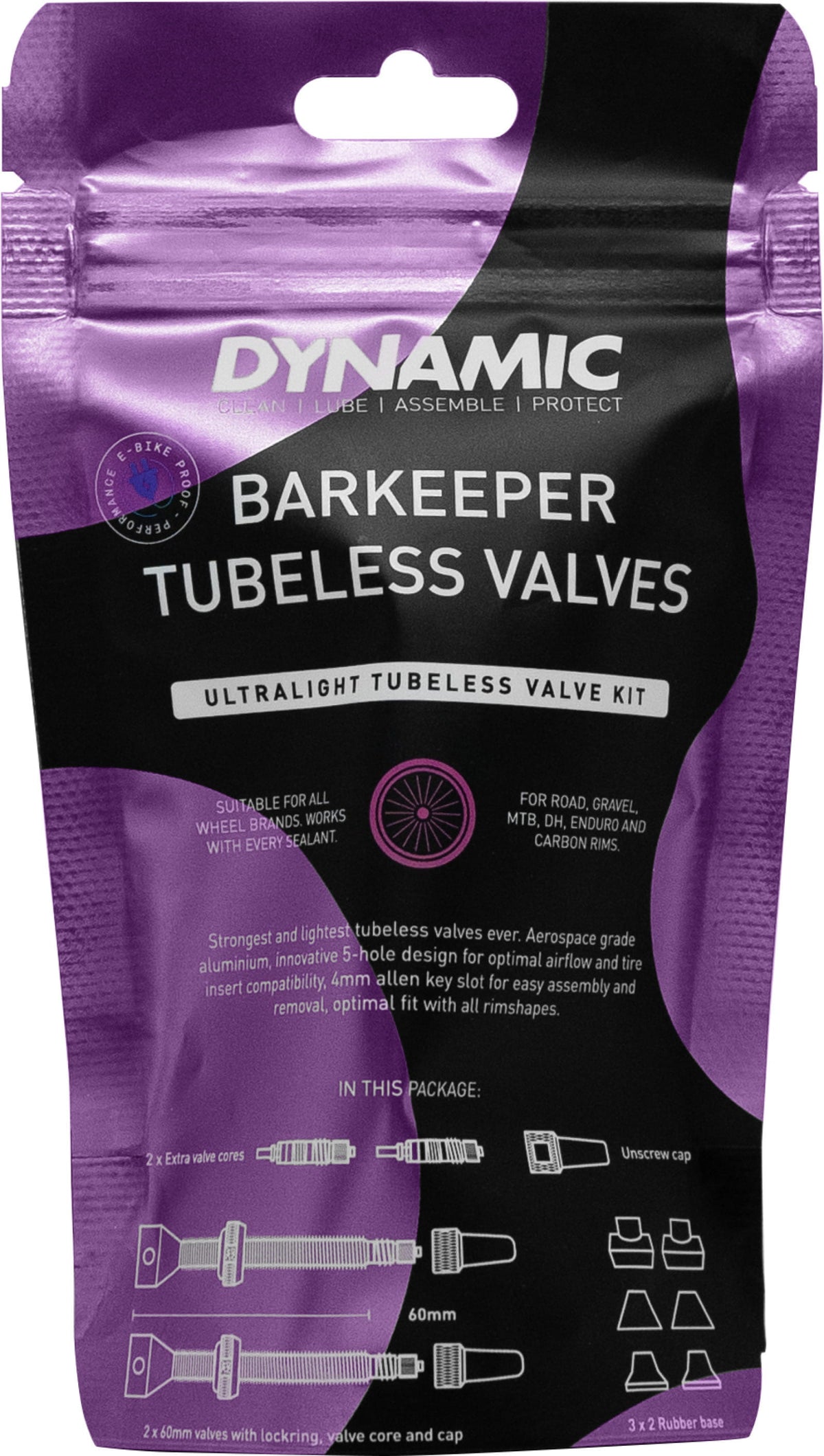 Tubeless wentyle Bar Keeper - czarny