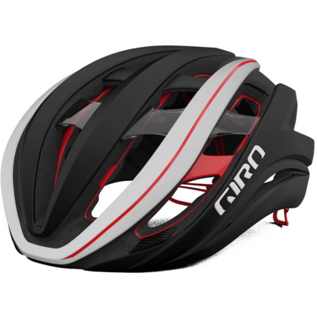 Aether Spherical MIPS Bicycle Helmet - matte black/white/red