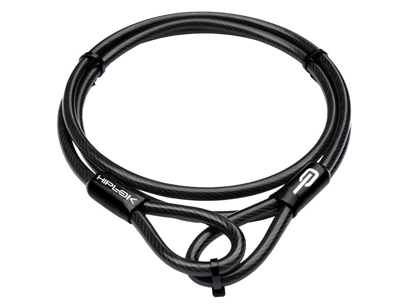 Câble, câble en acier 2M x 10MM avec revêtement polymère - all black