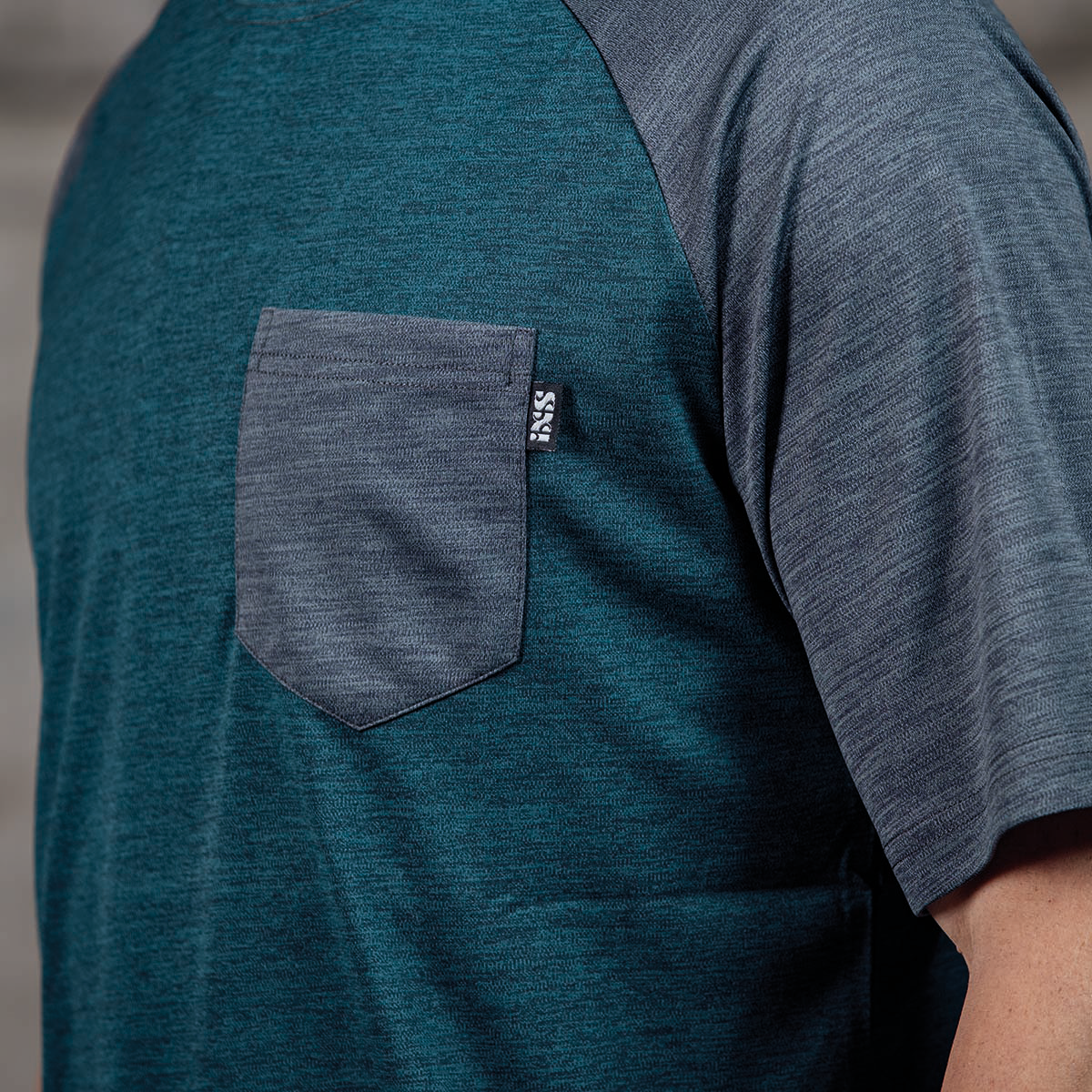 Flow X Kindertrikot kurzärmlig - Türkis/Grau iXS