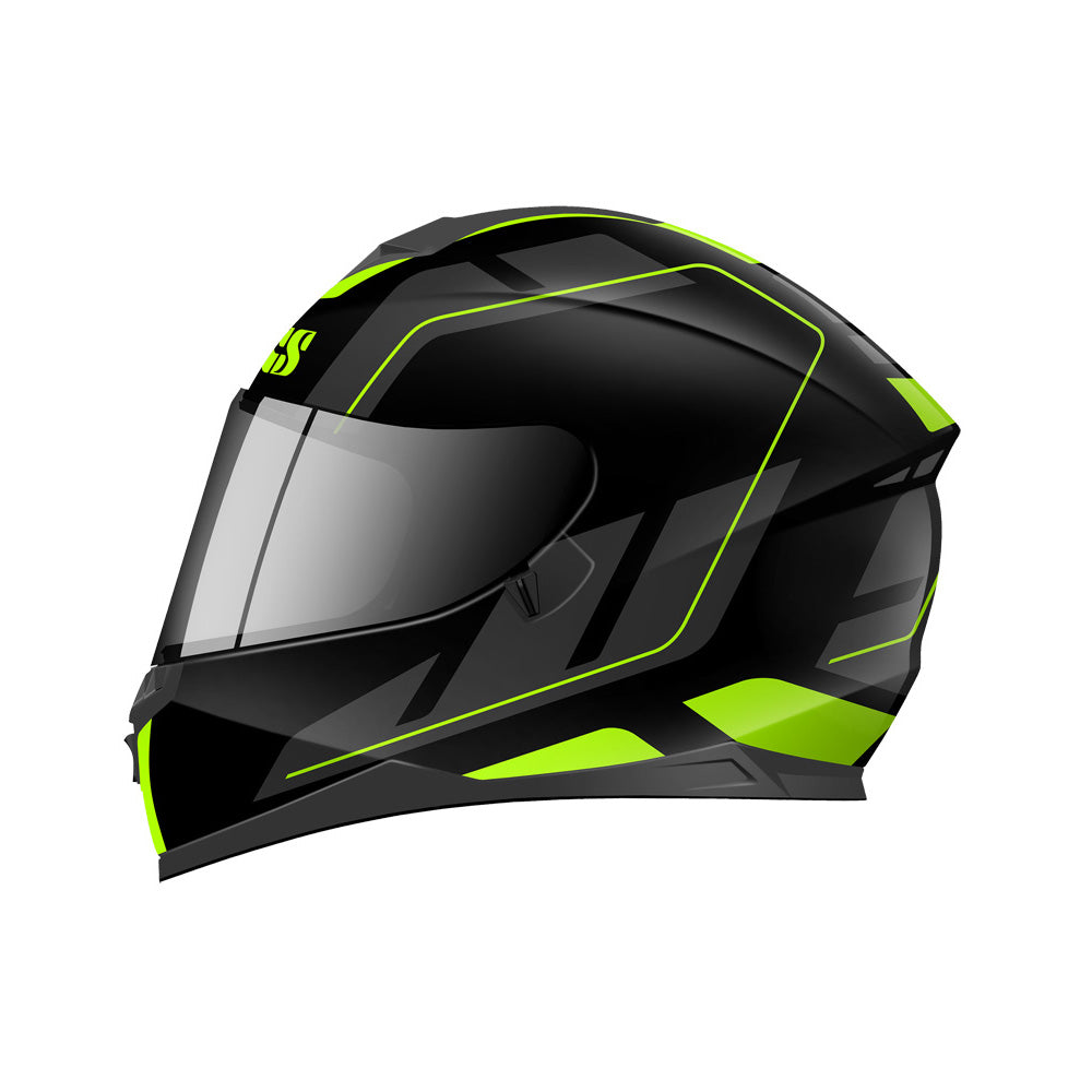 1100 2.0 Motorradhelm matte black yellow