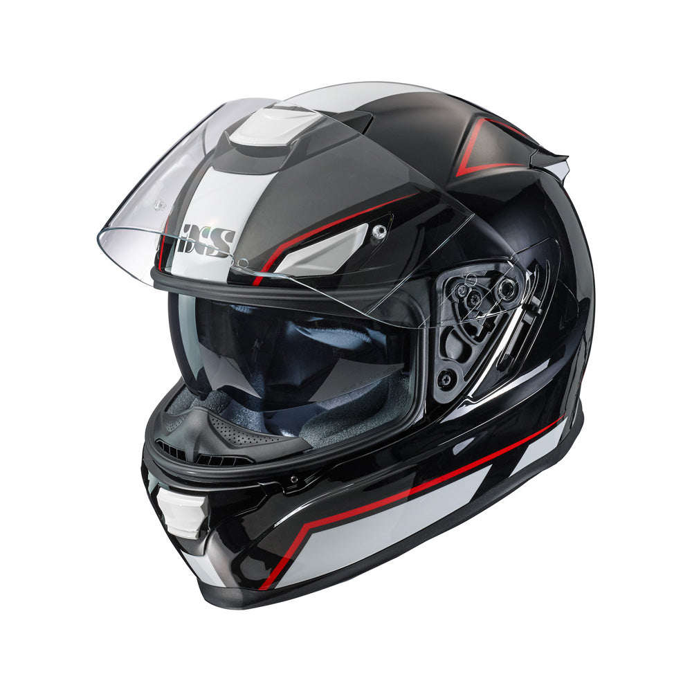 315 2.1 Motorradhelm black white red