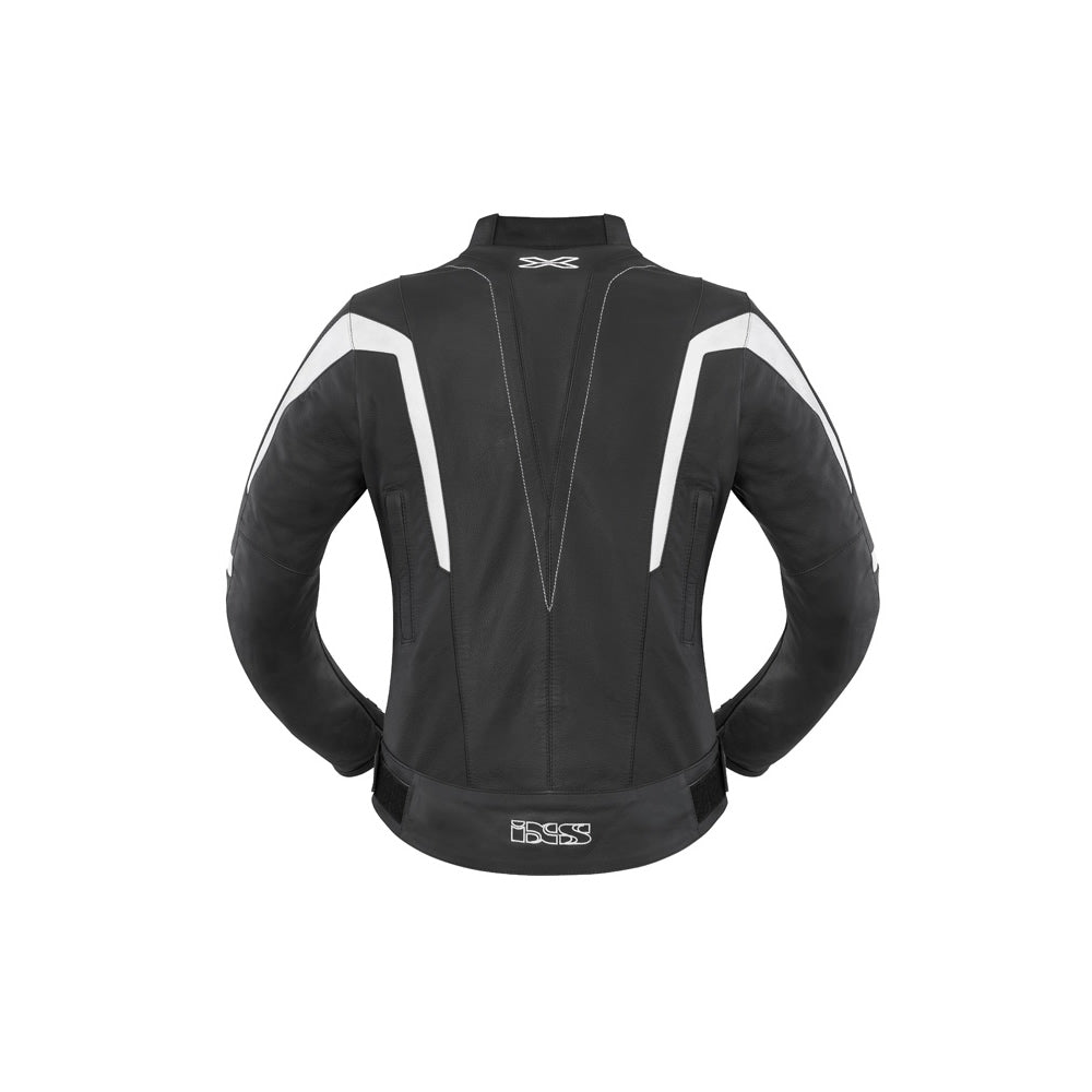 Kelly Motorradjacke Damen (schwarz-weiss)