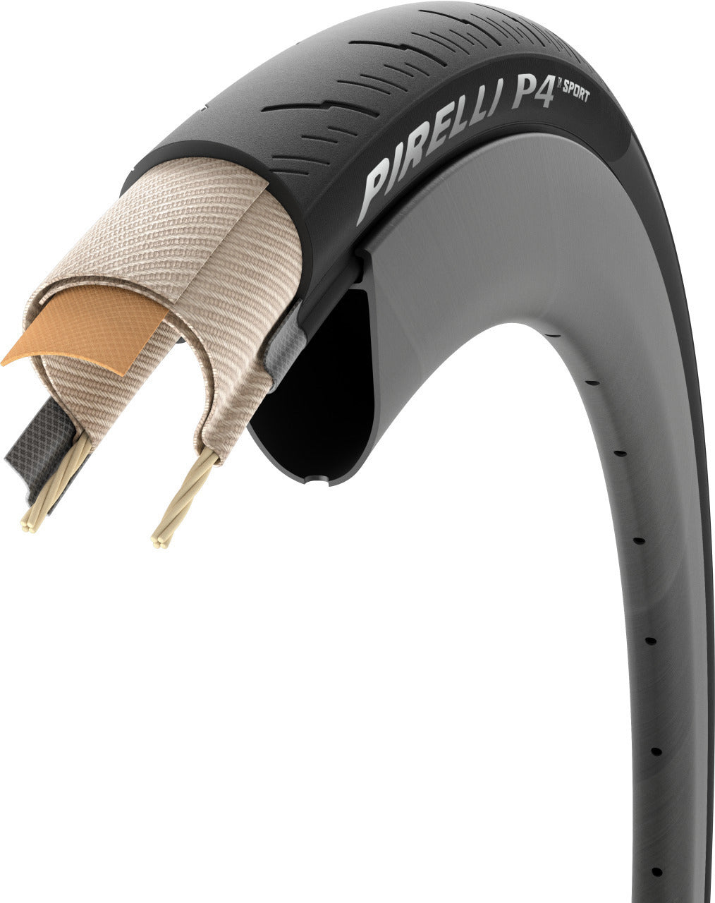 P4 Sport Tube Tire 28", folding tyre - black
