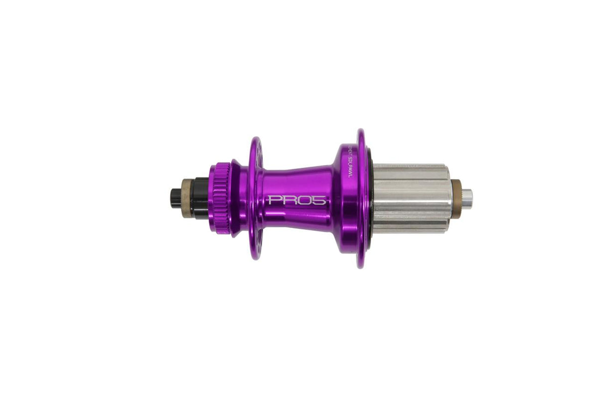 Pro 5 Hinterradnabe 32 Loch - Centerlock - purple - Shimano Stahl Freilauf
