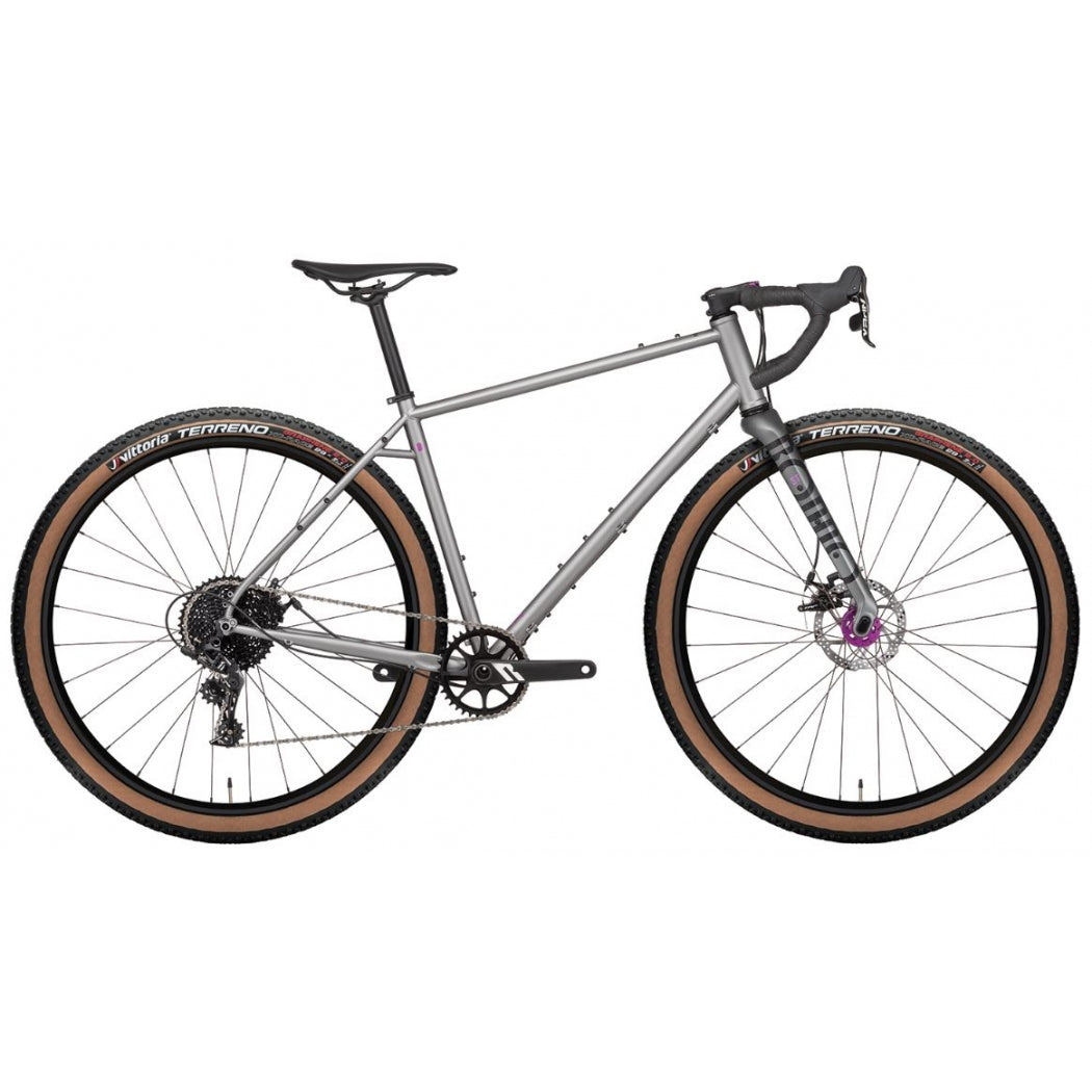 Bogan ST2 Offroad Bikepacking Bike - Plata/Gris