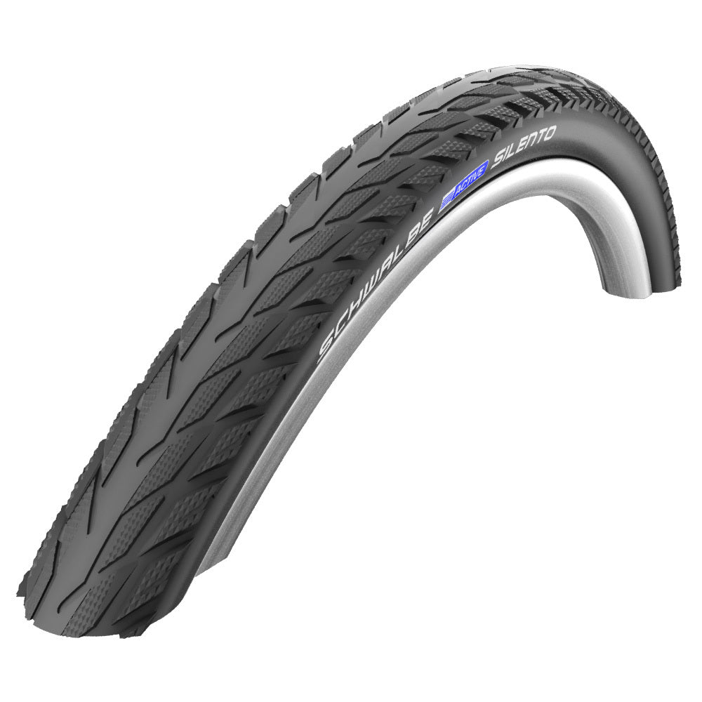 Silento pneumatico rigido - 28x1.40 pollici - K-Guard - SBC - striscia riflettente - nero