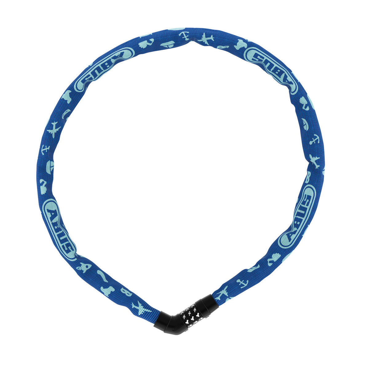 Steel-O-Chain 4804C/75 - Symbole cadenas d'apprentissage pour enfants - Bleu