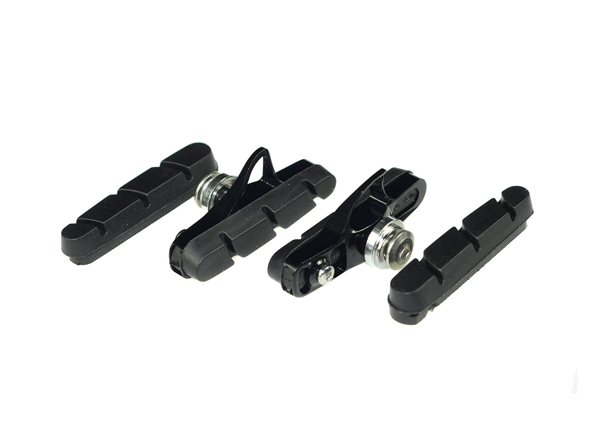 Brake Pads Bremsschuhe und Bremsbeläge - für Aluminium Felgen - schwarz