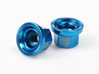 Track Nuts Axle Nut M10 Pair - HR - blue 