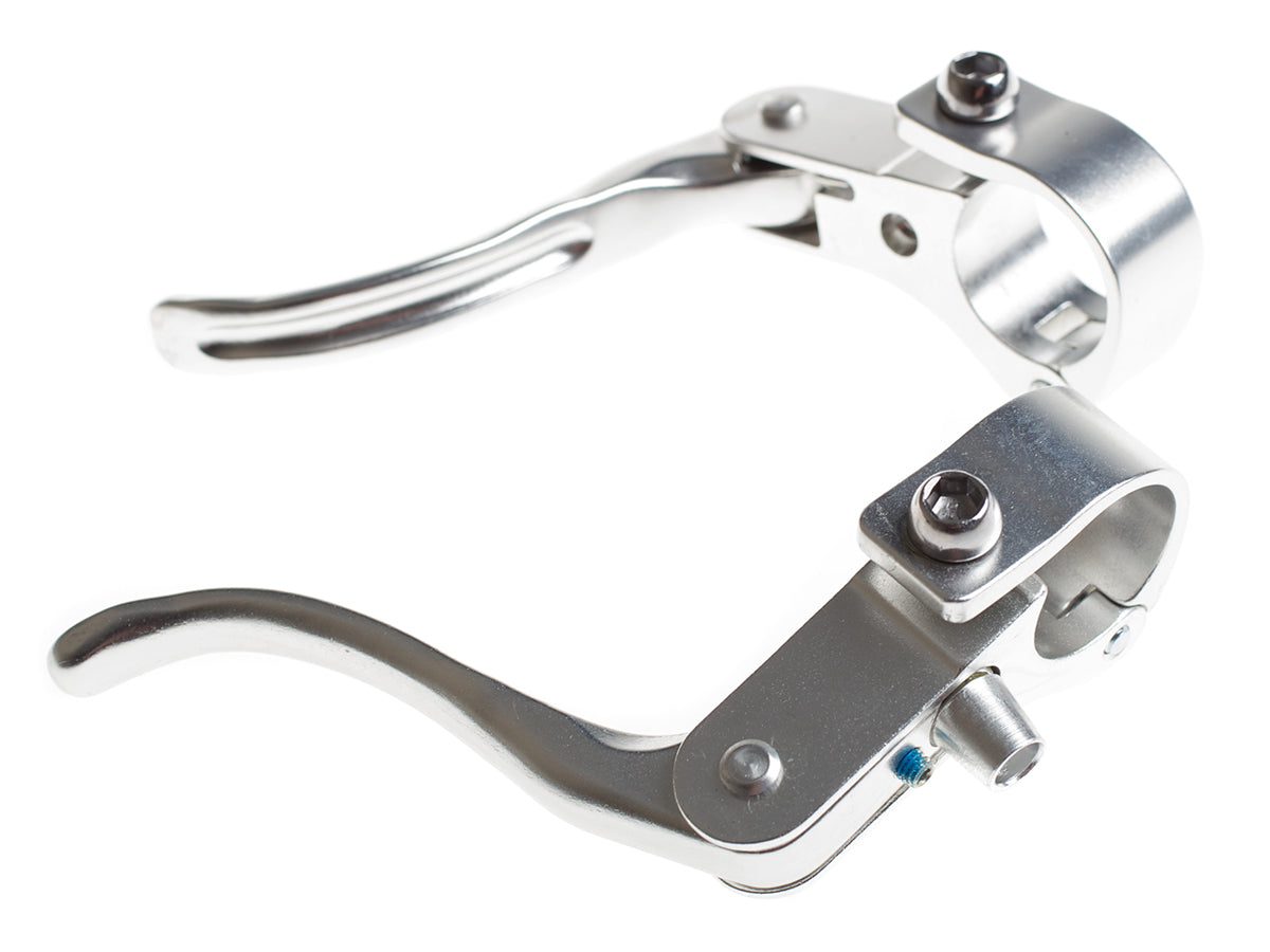 Crosstop BLever Brake Lever incl. Shims 22.2/23.8mm Pair - silver