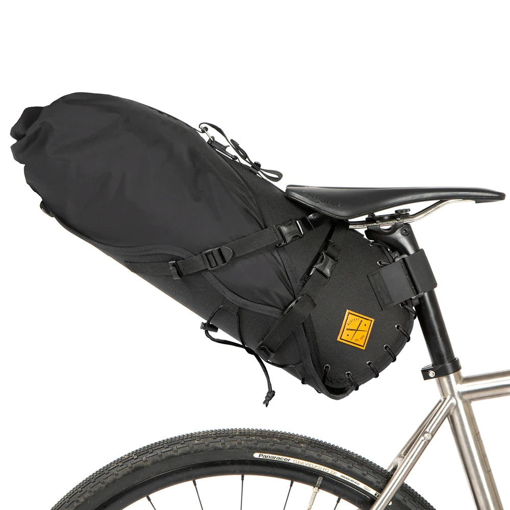 Satteltasche mit Drybag - 18 L - schwarz