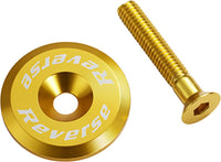 Headset cap with aluminum screw - gold 