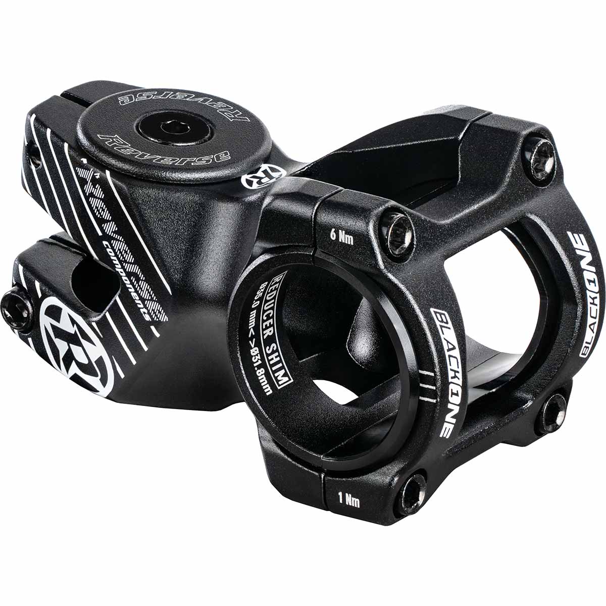 Black ONE D-2 Stem 50 mm - black/white