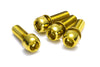 Screw set for disc brake M6 x 18mm - 4 pieces - gold 