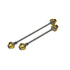 Hex quick release skewer front and rear pair - XL size - Gold 