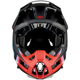 Aircraft 2 Helm - Stahl Blue/Neon Red