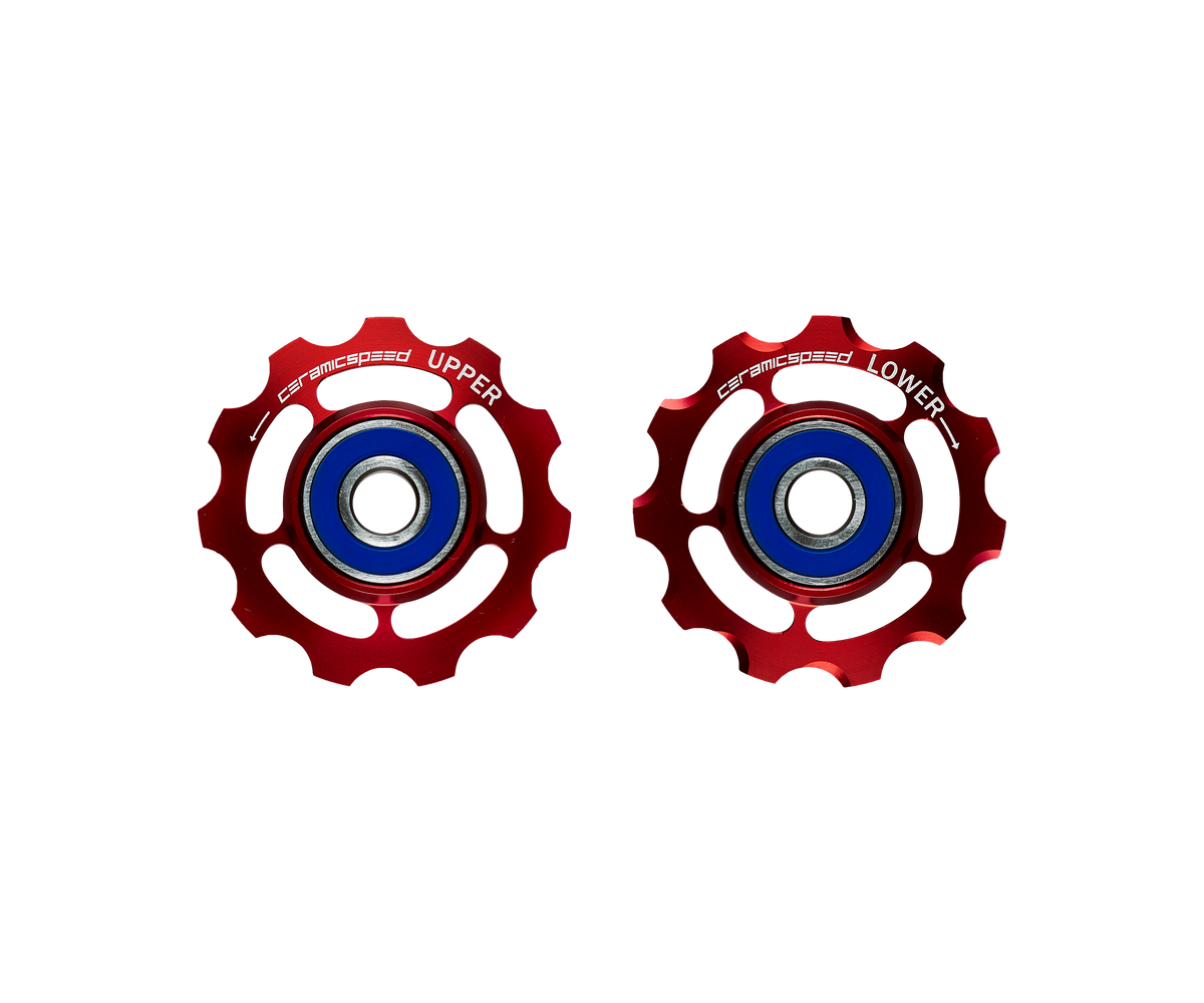 Pulley Wheels for SRAM 9+10s - Red