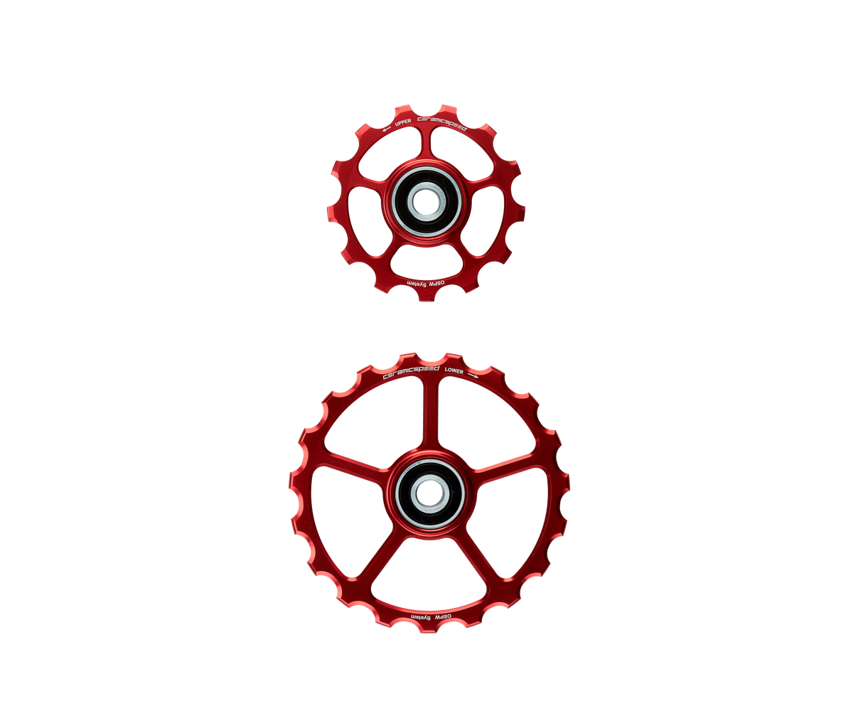 Roues de poulie oversized 13/19 dents - Rouge