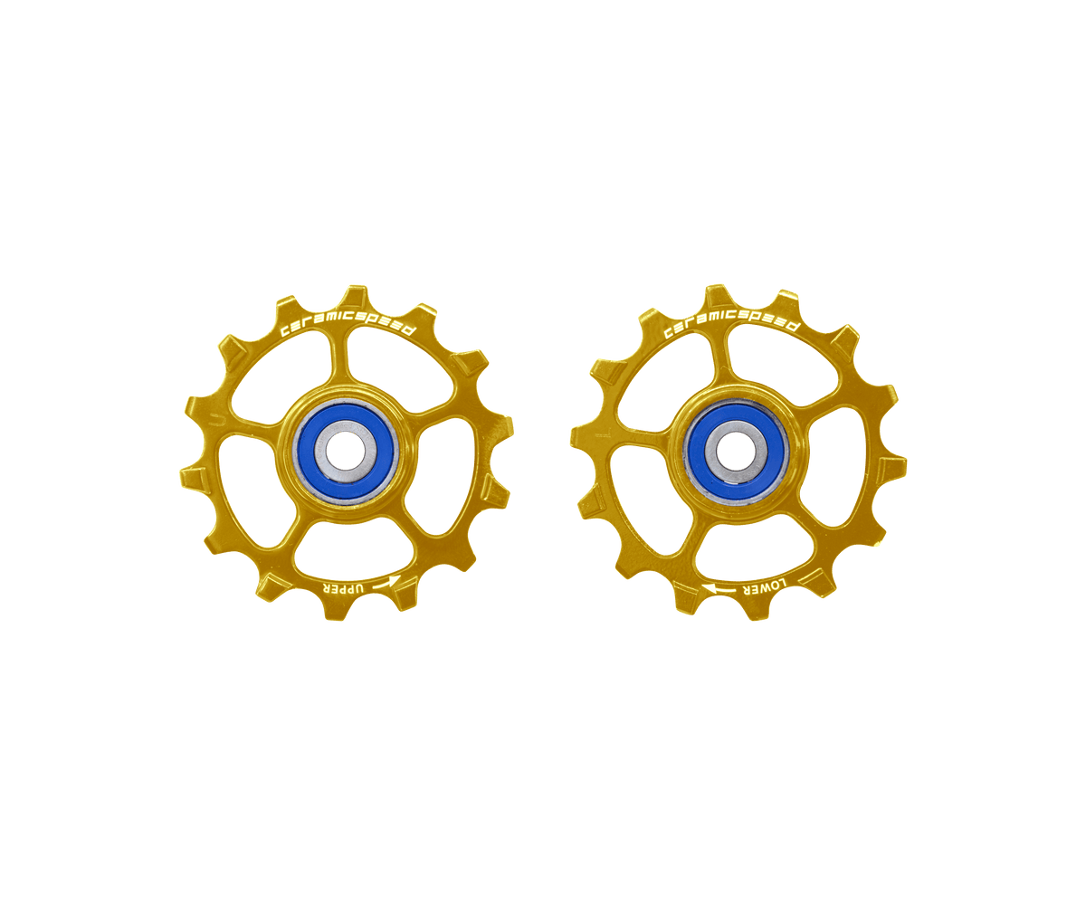 Pulley Wheels for Shimano XT/XTR, 12s NW - Gold