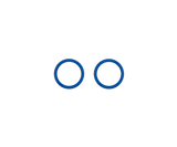 Pair of replacement seals for 61801 (RZ)
