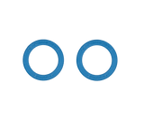 Pair of replacement seals for 17287 (RZ)