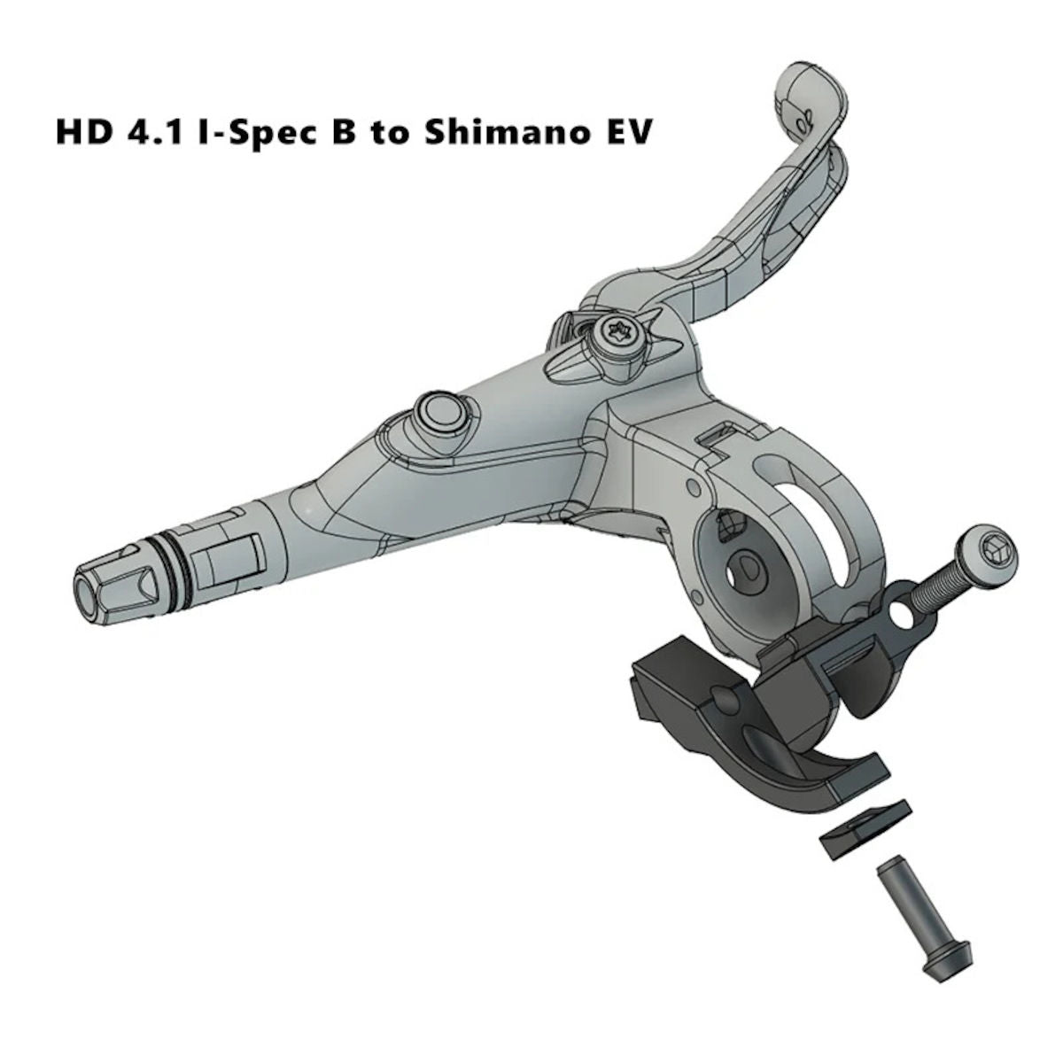 Adapter HD 4.1 do hamulca - manetka/dźwignia dropper Shimano I-Spec B/Shimano EV