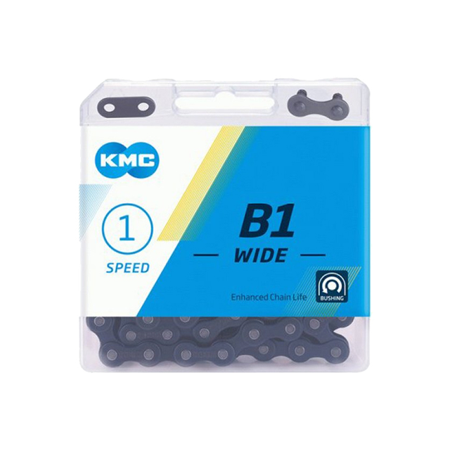 B1 Wide Kette 1-fach, 112-Glieder - Schwarz