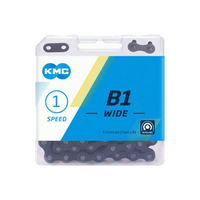 B1 Wide Kette 1-fach, 112-Glieder - Schwarz
