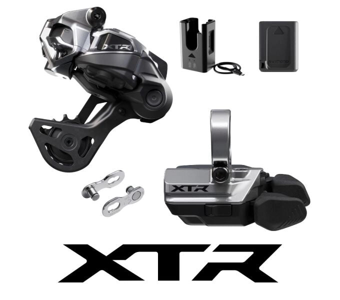 XTR Di2 M9250 Shifting Upgrade Kit, Shift Lever Clamp, Cage Length Medium - 12-speed