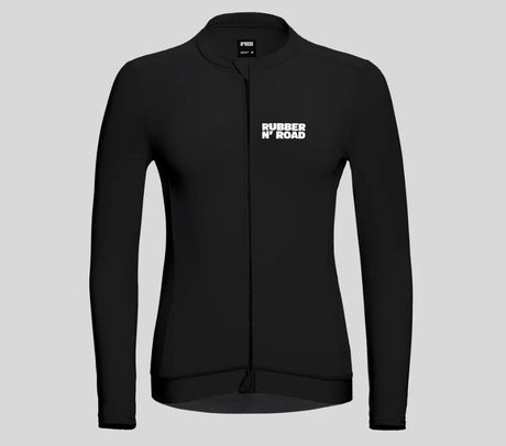 Women's Uniform Long Sleeve Jersey - Black RUBBER N' ROAD