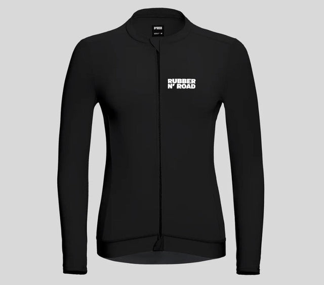 Women's Uniform Long Sleeve Jersey - Black RUBBER N' ROAD
