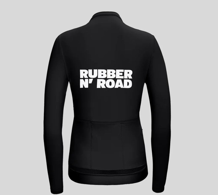 Women's Uniform Long Sleeve Jersey - Black RUBBER N' ROAD
