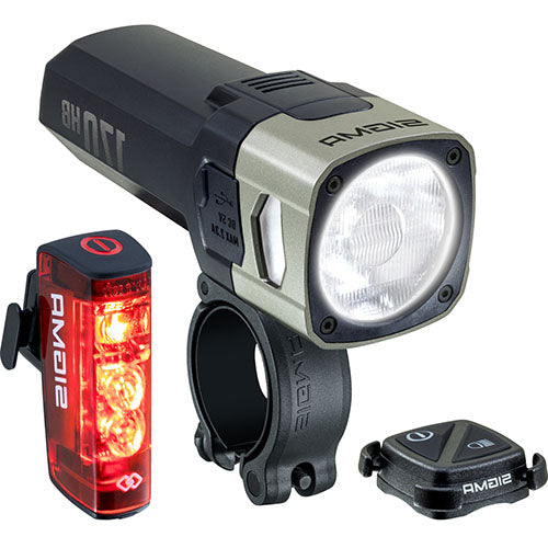 Set luci a batteria AURA 170 HB & HIRO 50 LINK - nero