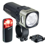 Set luci a batteria AURA 170 HB & RECO 80 LINK - nero