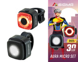 AURA MICRO Kit d'éclairage USB-C rechargeable, 30lx - noir