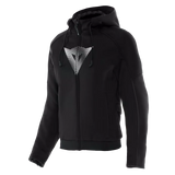 Daemon-X Safety Hoodie Full Zip WMN - Black/Black-White Dainese